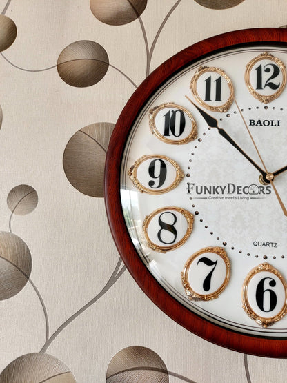 Funkytradition Royal Designer Wall Clock Watch Decor For Home Office And Gifts 38 Cm Tall Clocks