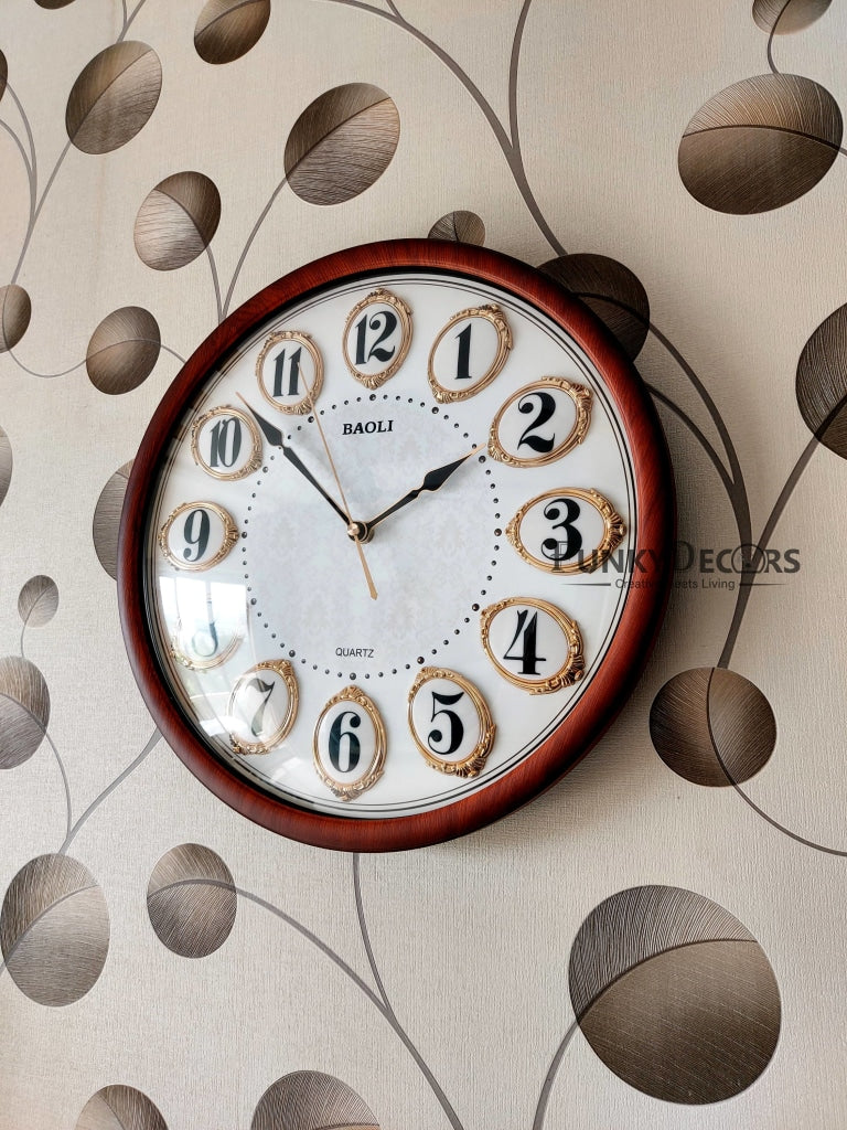 FunkyDecors Royal Designer Wall Clock Watch Decor For Home Office And Gifts 38 Cm Tall Clocks