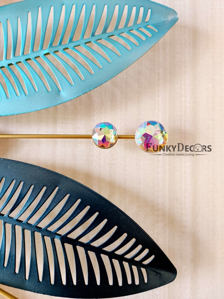 Funkytradition Royal Multicolor 3D Flower Wall Clock For Home Office Decor And Gifts 65 Cm Tall