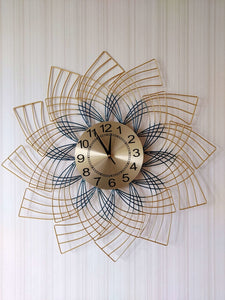 Funkytradition Royal Multicolor 3D Flower Wall Clock For Home Office Decor And Gifts 65 Cm Tall