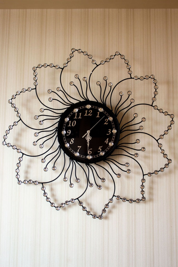 FunkyDecors Royal Multicolor 3D Peacock Wall Clock For Home Office Decor And Gifts 70 Cm Tall