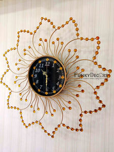 Funkytradition Royal Multicolor 3D Peacock Wall Clock For Home Office Decor And Gifts 70 Cm Tall