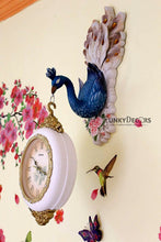 Load image into Gallery viewer, Funkytradition Royal Multicolor Dual Hanging Peacock Wall Clock For Home Office Decor And Gifts 75
