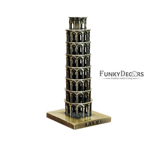 Funkytradition Tour Souvenir Italy The Leaning Tower Of Pisa Collectible Statue Metal Showpiece