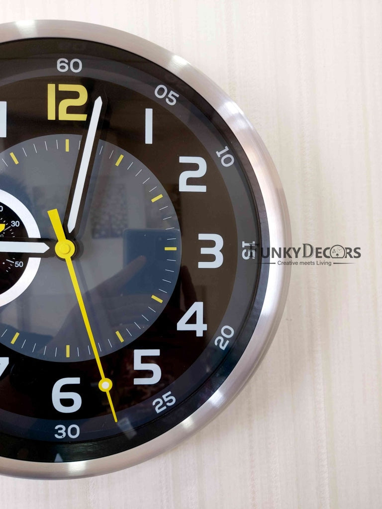 Funkytradition Unique Design Metal Clock Wall For Home Office Decor And Gifts Clocks