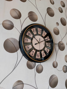 Funkytradition Vintage Look Multicolor Round Wall Clock Watch Decor For Home Office And Gifts 30 Cm