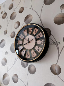 Funkytradition Vintage Look Multicolor Round Wall Clock Watch Decor For Home Office And Gifts 30 Cm