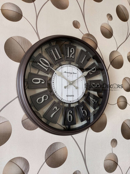 Funkytradition Vintage Look Multicolor Round Wall Clock Watch Decor For Home Office And Gifts 40 Cm