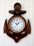 FunkyDecors Wooden Style Anchor Wall Clock Watch Décor For Home Office Decor And Gifts 60 Cm Tall