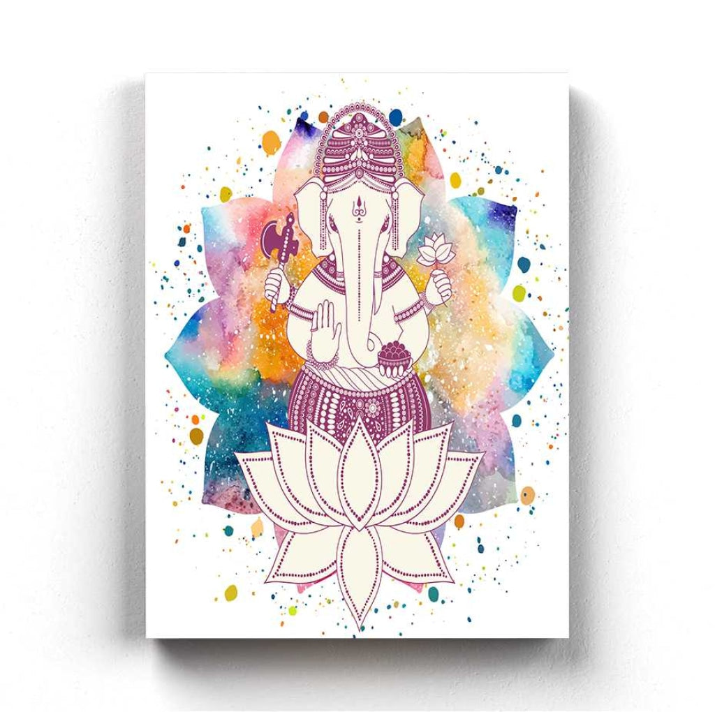Ganesha - Spiritual Art Frame For Wall Decor- Funkydecors Xs / Canvas Posters Prints & Visual