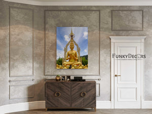Golden Buddha - Spiritual Art Frame For Wall Decor- Funkydecors Posters Prints & Visual Artwork