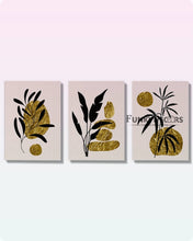 Load image into Gallery viewer, Golden Spot - Minimal 3 Panels Art Frame For Wall Decor- Funkydecors Posters Prints &amp; Visual Artwork
