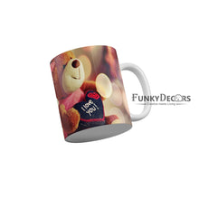 Load image into Gallery viewer, I Love Cute Teddy Coffee Mug 350 ml-FunkyDecors
