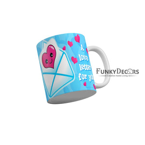 I love letter for you Coffee Ceramic Mug 350 ML-FunkyDecors