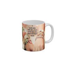 Load image into Gallery viewer, I would rather walk with a friend in the dark than alone in the light Coffee Ceramic Mug 350 ML-FunkyDecors
