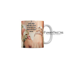 Load image into Gallery viewer, I would rather walk with a friend in the dark than alone in the light Coffee Ceramic Mug 350 ML-FunkyDecors
