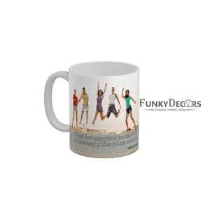 Its not have many friends you can count its how many of those you can count on Coffee Ceramic Mug 350 ML-FunkyDecors