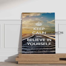 Load image into Gallery viewer, Keep Calm And Believe In Yourself - Motivational Quotes Art Frame For Wall Decor- Funkydecors
