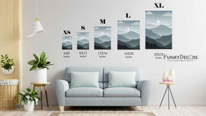 Land Of Shades - Achromatic Art Frame For Wall Decor- Funkydecors Posters Prints & Visual Artwork