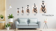 Load image into Gallery viewer, Leaf Prints - Miinimal 3 Panels Art Frame For Wall Decor- Funkydecors Posters &amp; Visual Artwork
