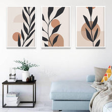 Load image into Gallery viewer, Leaf Prints - Miinimal 3 Panels Art Frame For Wall Decor- Funkydecors Xs / White Posters &amp; Visual

