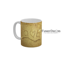 Load image into Gallery viewer, Love in Sand Ceramic Coffee Mug 350 ml-FunkyDecors
