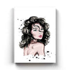 Messy Hair Women Fashion Art Frame For Wall Decor- Funkydecors Xs / Canvas Posters Prints & Visual