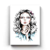 Messy Hair Women Fashion Art Frame For Wall Decor- Funkydecors Xs / Canvas Posters Prints & Visual