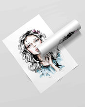 Load image into Gallery viewer, Messy Hair Women Fashion Art Frame For Wall Decor- Funkydecors Xs / Roll Posters Prints &amp; Visual

