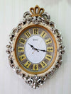 Multicolor Crown Vintage Style Marble Wall Clock For Home Office Decor And Gifts 72 Cm Tall-