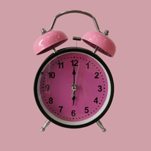Load image into Gallery viewer, Pink Royal Retro Style Alarm Kids Room Table Clock-Funkydecors Big Clocks
