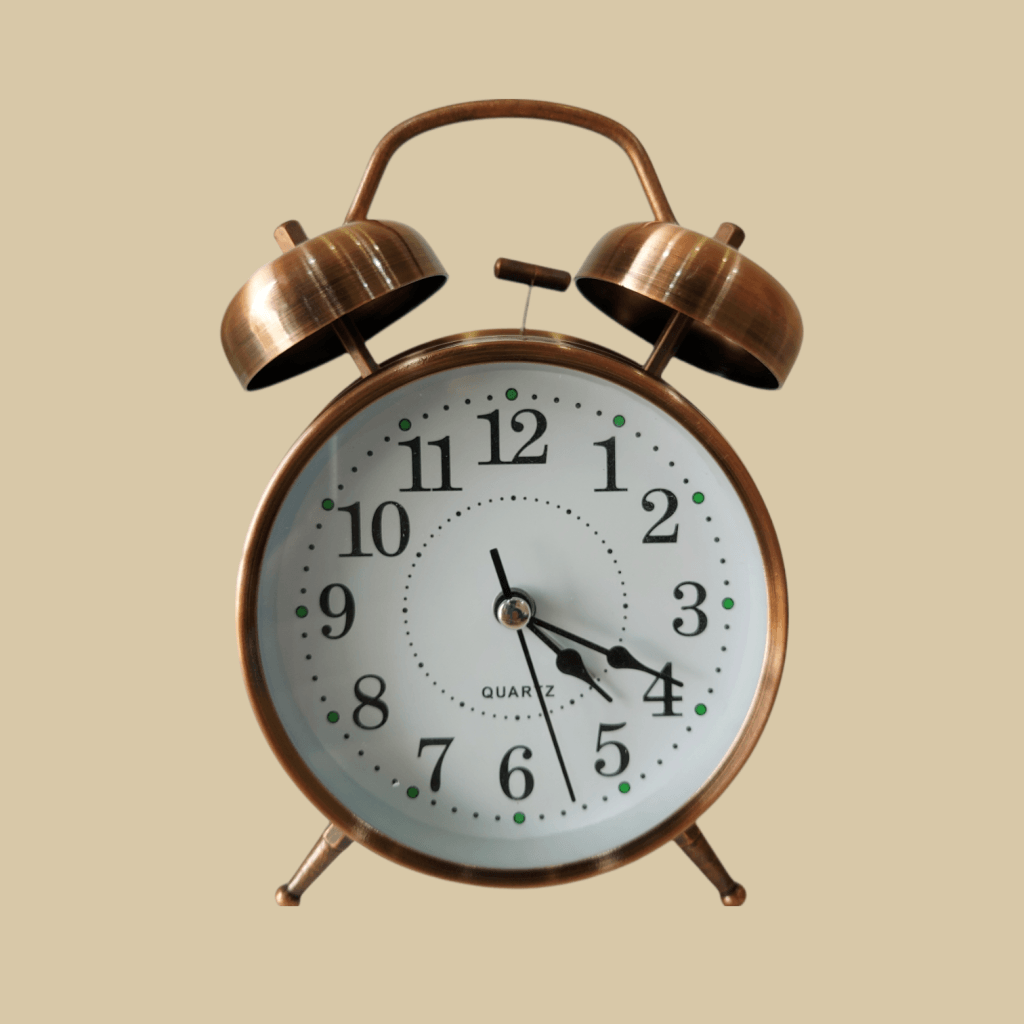 Red Bronze Royal Retro Style Alarm Kids Room Table Clock-Funkydecors Big Clocks
