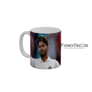 Rishabh Pant Delhi Capitals Coffee Ceramic Mug 350 ML-FunkyDecors