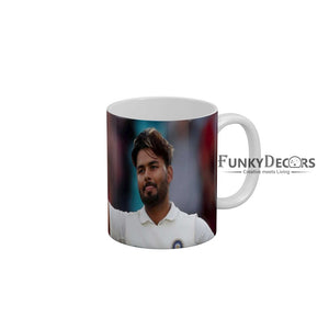 Rishabh Pant Delhi Capitals Coffee Ceramic Mug 350 ML-FunkyDecors