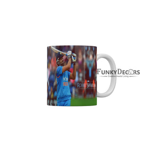 Rohit Sharma Mumbai Indians Coffee Ceramic Mug 350 ML-FunkyDecors