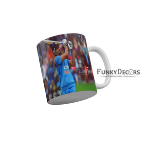 Rohit Sharma Mumbai Indians Coffee Ceramic Mug 350 ML-FunkyDecors