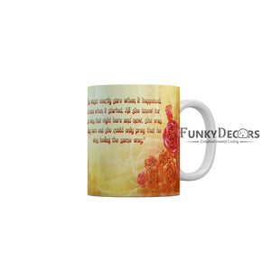 She was failing hard and she could only pray that he was feeling the same way Coffee Ceramic Mug 350 ML-FunkyDecors