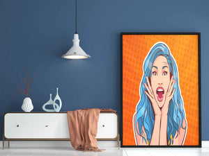 Shout Out Loud Pop Art Frame For Wall Decor- Funkydecors Xs / Black Posters Prints & Visual Artwork