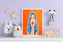 Load image into Gallery viewer, Shout Out Loud Pop Art Frame For Wall Decor- Funkydecors Xs / White Posters Prints &amp; Visual Artwork
