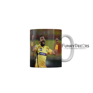 Sir Jadeja CSK Coffee Ceramic Mug 350 ML-FunkyDecors