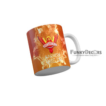 Load image into Gallery viewer, Sunrisers Hyderabad Logo Sunrisers Rise Up Coffee Ceramic Mug 350 ML-FunkyDecors
