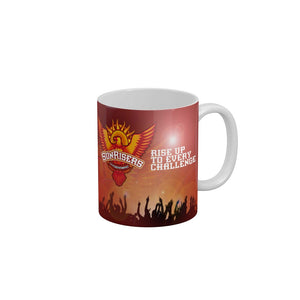 Sunrisers Hyderabad Logo Rise up to every challenge Coffee Ceramic Mug 350 ML-FunkyDecors