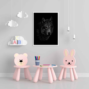 The Artic Wolf - Animal Art Frame For Wall Decor- Funkydecors Xs / White Posters Prints & Visual