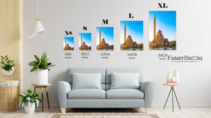 The Beauty Of Mosque - Architectural Art Frame For Wall Decor- Funkydecors Posters Prints & Visual