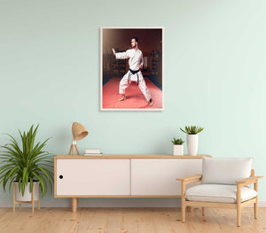 The Black Belt - Sports Art Frame For Wall Decor- Funkydecors Xs / White Posters Prints & Visual
