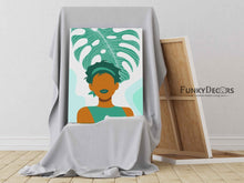 Load image into Gallery viewer, The Green Art - Women Portrait Frame For Wall Decor- Funkydecors Posters Prints &amp; Visual Artwork
