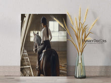 Load image into Gallery viewer, The Horse Rider - Sports Art Frame For Wall Decor- Funkydecors Posters Prints &amp; Visual Artwork
