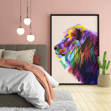 Load image into Gallery viewer, The Jungle King - Animal Art Frame For Wall Decor- Funkydecors Xs / Black Posters Prints &amp; Visual
