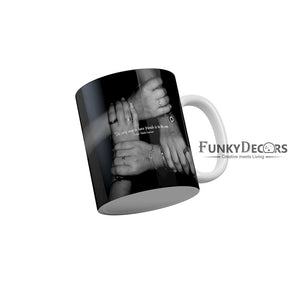 The only way to have friends is to be one Coffee Ceramic Mug 350 ML-FunkyDecors