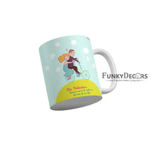 Load image into Gallery viewer, This valentine promise me to be with me for rest of my life Coffee Ceramic Mug 350 ML-FunkyDecors
